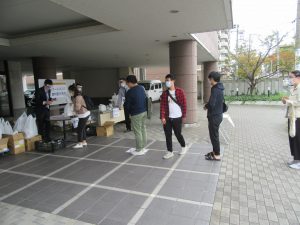 フードバンクにいがた様より本学外国人留学生へ食料支援をいただきました